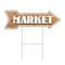 Signmission Market Arrow Yard Sign Funny Home Decor 36in Wide C-ARROW12-999752 - alternate 1